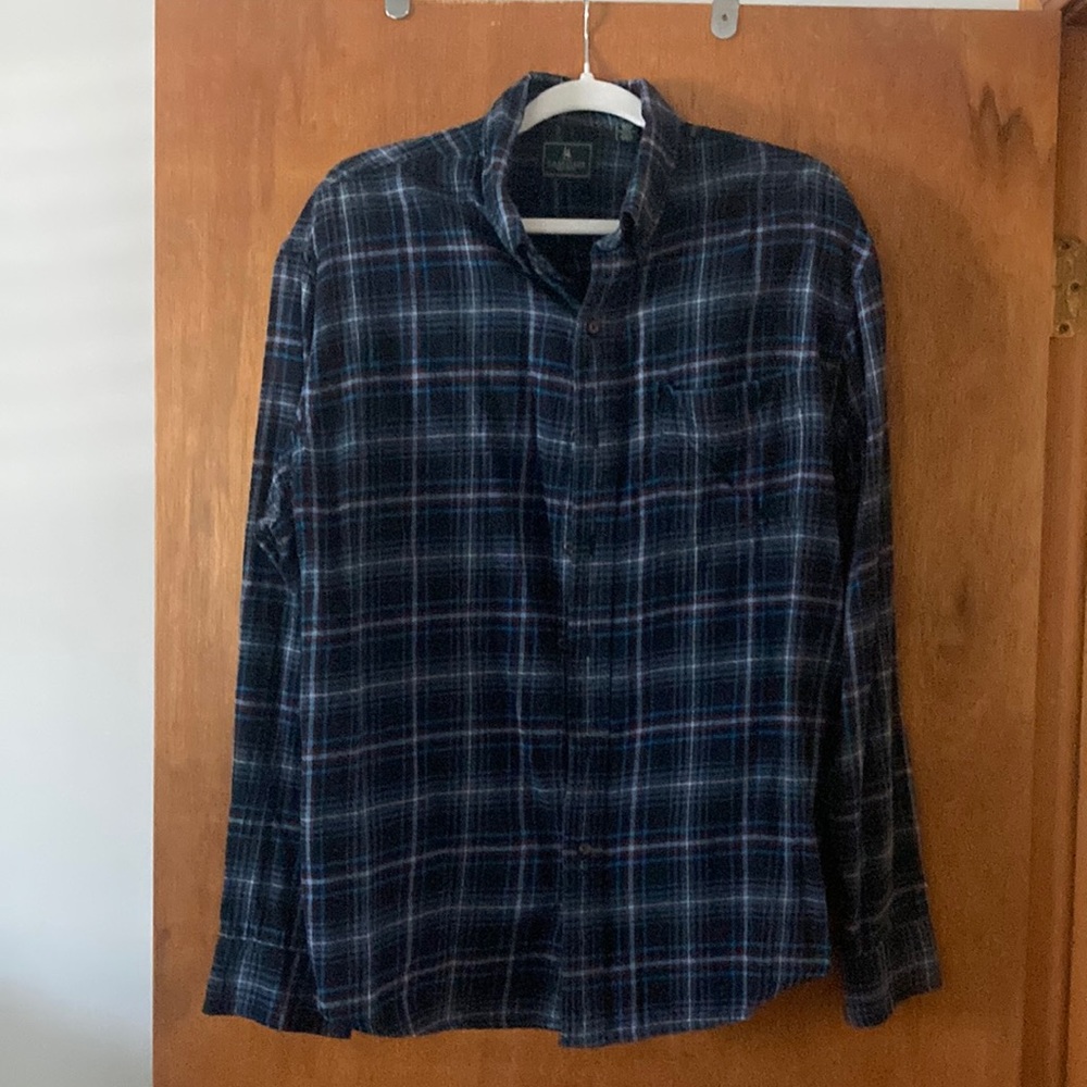 Mens Button-Down Flannel Shirt